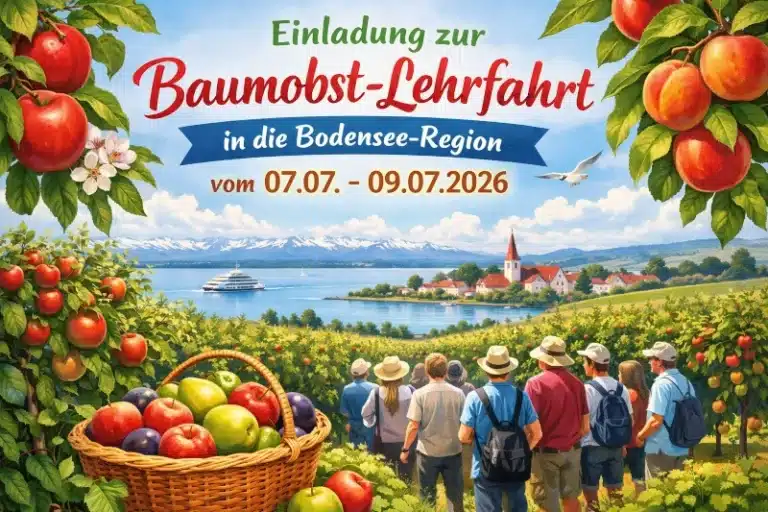 Einladung zur Baumobst-Lehrfahrt in die Bodensee- Region vom 07.07. - 09.07.2026