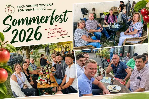 Beitragsbild Sommerfest 2026 der Fachgruppe Obstbau