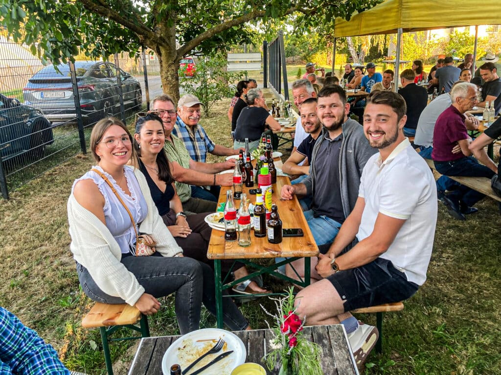 Mitglieder der Fachgruppe Obstbau beim Sommerfest