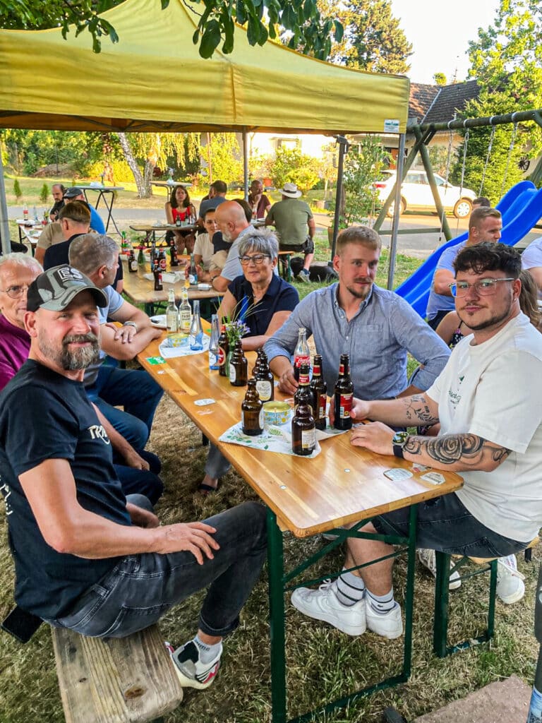 Mitglieder der Fachgruppe Obstbau beim Sommerfest