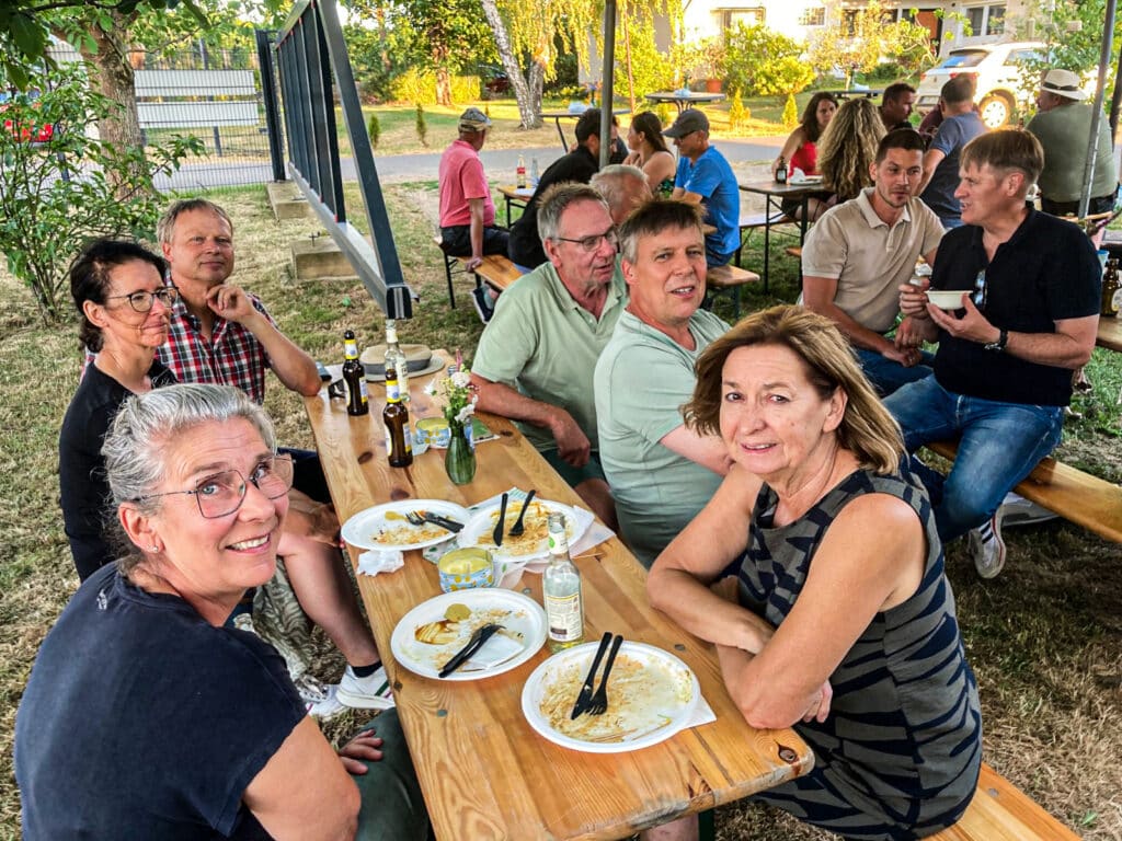 Mitglieder der Fachgruppe Obstbau beim Sommerfest