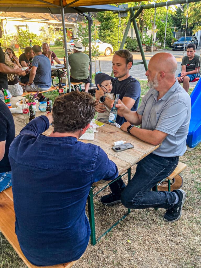 Mitglieder der Fachgruppe Obstbau beim Sommerfest