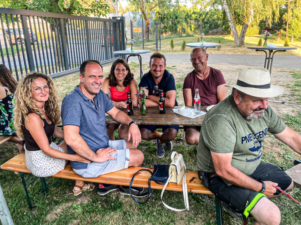 Mitglieder der Fachgruppe Obstbau beim Sommerfest